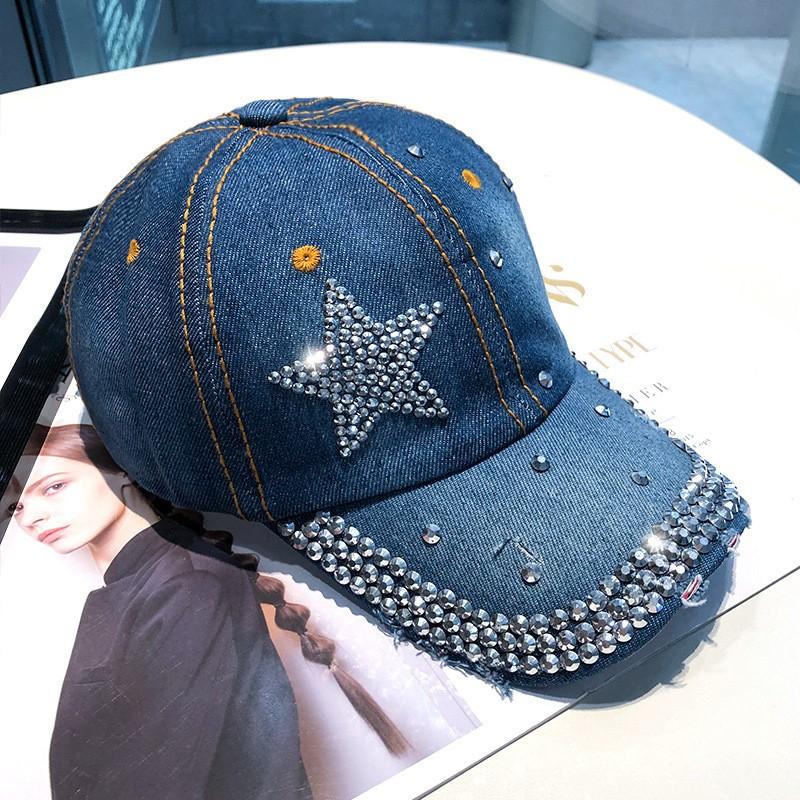 JK Korean Solid Color Denim Baseball Cap Women Men Outdoor Snapback Sports Sun Visor Hat Hip Hop Street Adjustable Peaked Caps