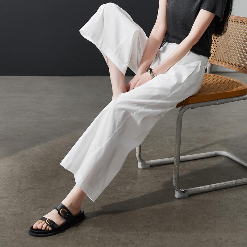 SOFSIL Women's High-Waist Wide-Leg Pants