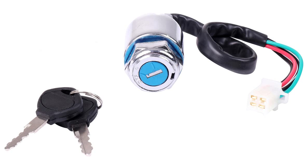 

On Off Switch Key Cylinder Main Key Ignition 4 Wheel Buggy ATV Small Car Replacement Repair Maintenance