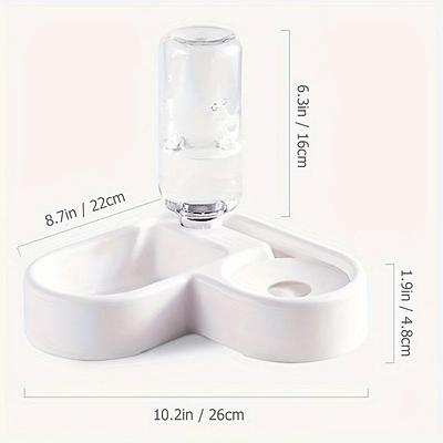 1PC Pet Food Bowl Cat and Dog Two-in-one Automatic Pet Feeder Automatic Watering Convenient Food and Water Dispenser