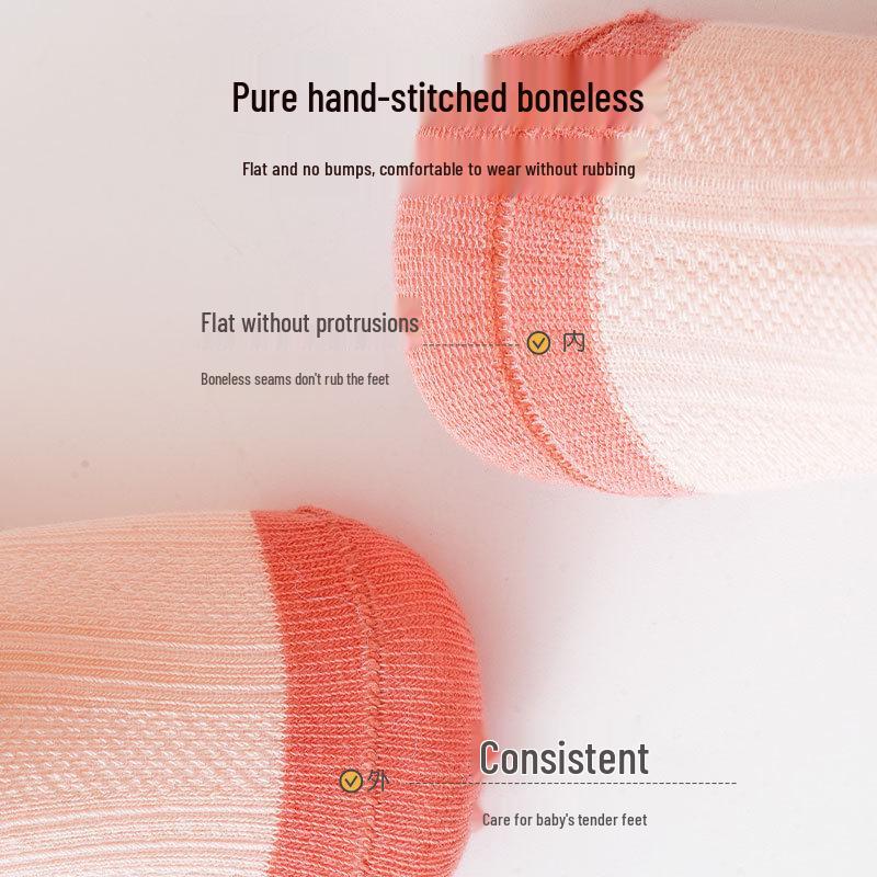 Liu Cheng Xing Baby Breathable Cartoon Mesh Over-the-Knee Cotton Socks