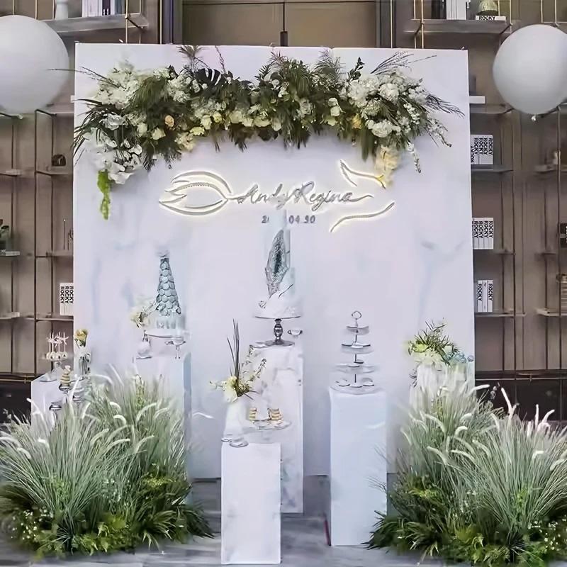 5Pcs Artificial Plants 60cm Fake Plants Lifelike Green Plant Decor Outdoor Indoor Decor Floral Arrangements Foxtail Grass