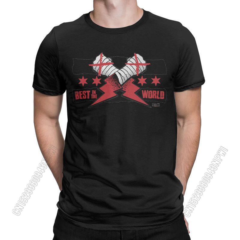Unisexs Cm Punk Aew Best In The World T Shirt Cotton Clothing Vintage Stylish Chic Crewneck Tee Shirt Gift Tshirts