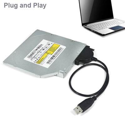 Καλώδιο USB 2.0 Sata Καλώδιο μονάδας δίσκου CD/Dvd-Rom Καλώδιο προσαρμογέα οπτικού προγράμματος οδήγησης για φορητό υπολογιστή υπολογιστή