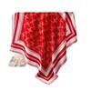 Retro Gorgeous Imitation Silk High-End Printing Large Square Scarf Silk Scarf Shawl Headscarf Neck Protection Scarf Decorative Women'S Scarf
