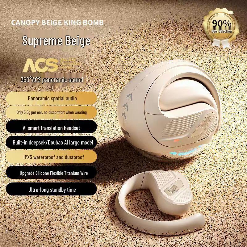 ST-T26 Smart AI Earbuds: Second Gen Wireless Bluetooth, 144 Language Translation.