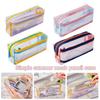 Mesh Pencil Case Multilayer Pen Box Simple Stationery Storage Bags  Student