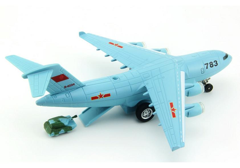 Cai Po Y-20 Military Transport Alloy Pull-Back Model 51406C