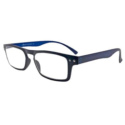 RSINC Smarty Full Rim Light Weight Rectangular Unisex Eye Frame |Eyeglass| Spectacle for All Ages (Blue Black, Medium) ER Waves 90111 50-15-142 Mm