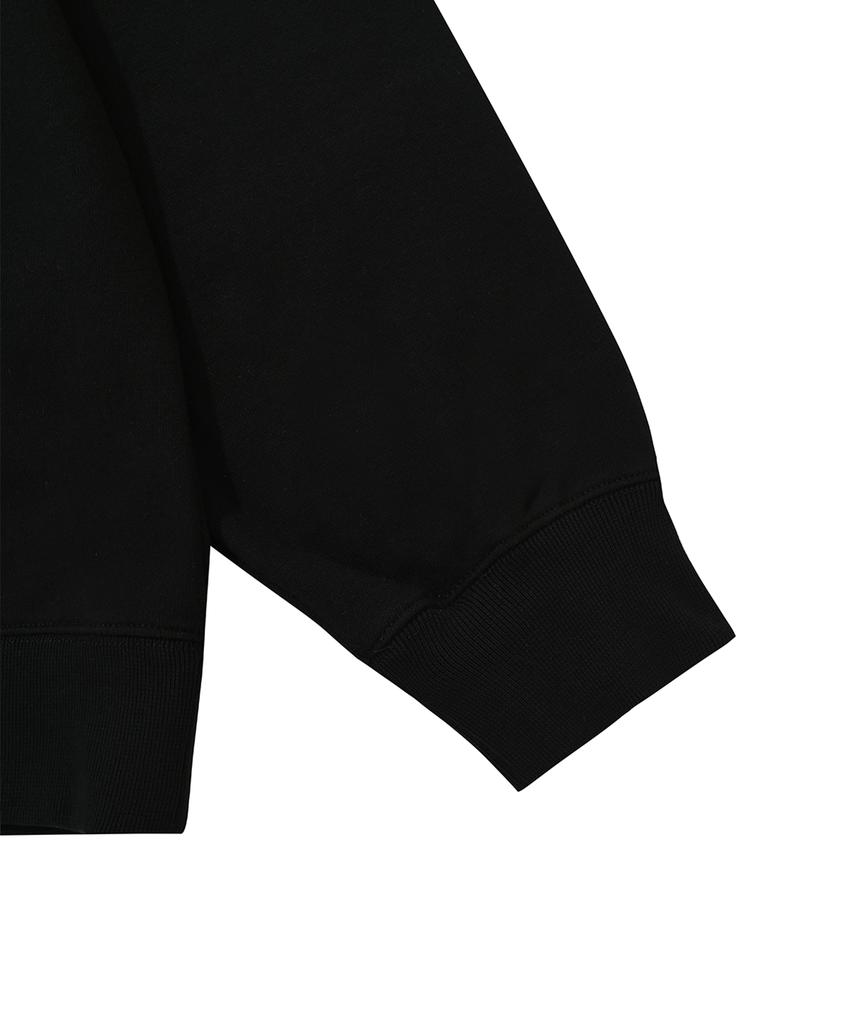 Vintage Washed Hoodie-Black