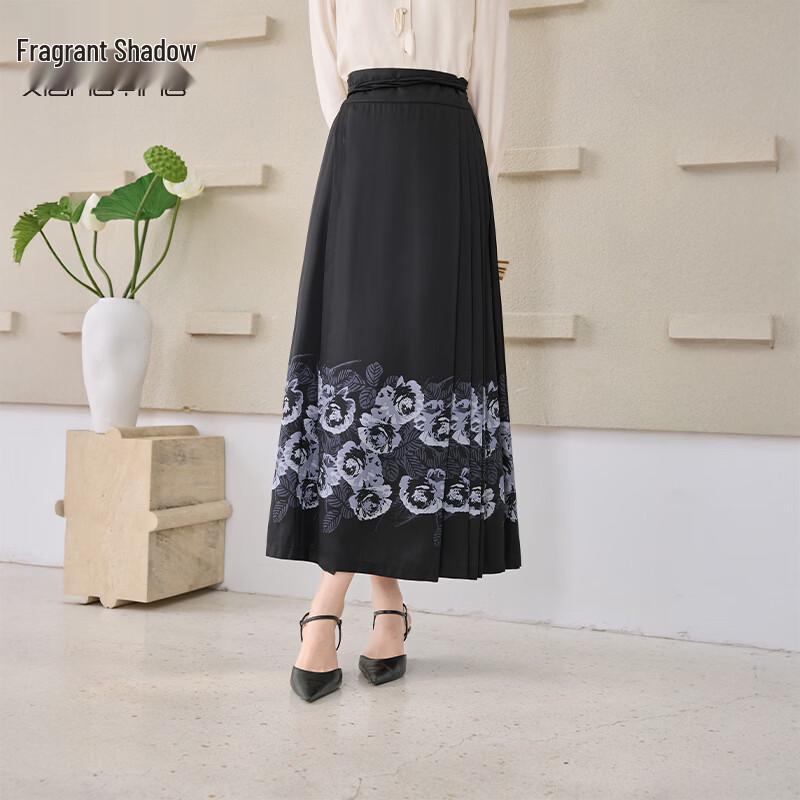 Women s Modern Hanfu Style A-Line Skirt M