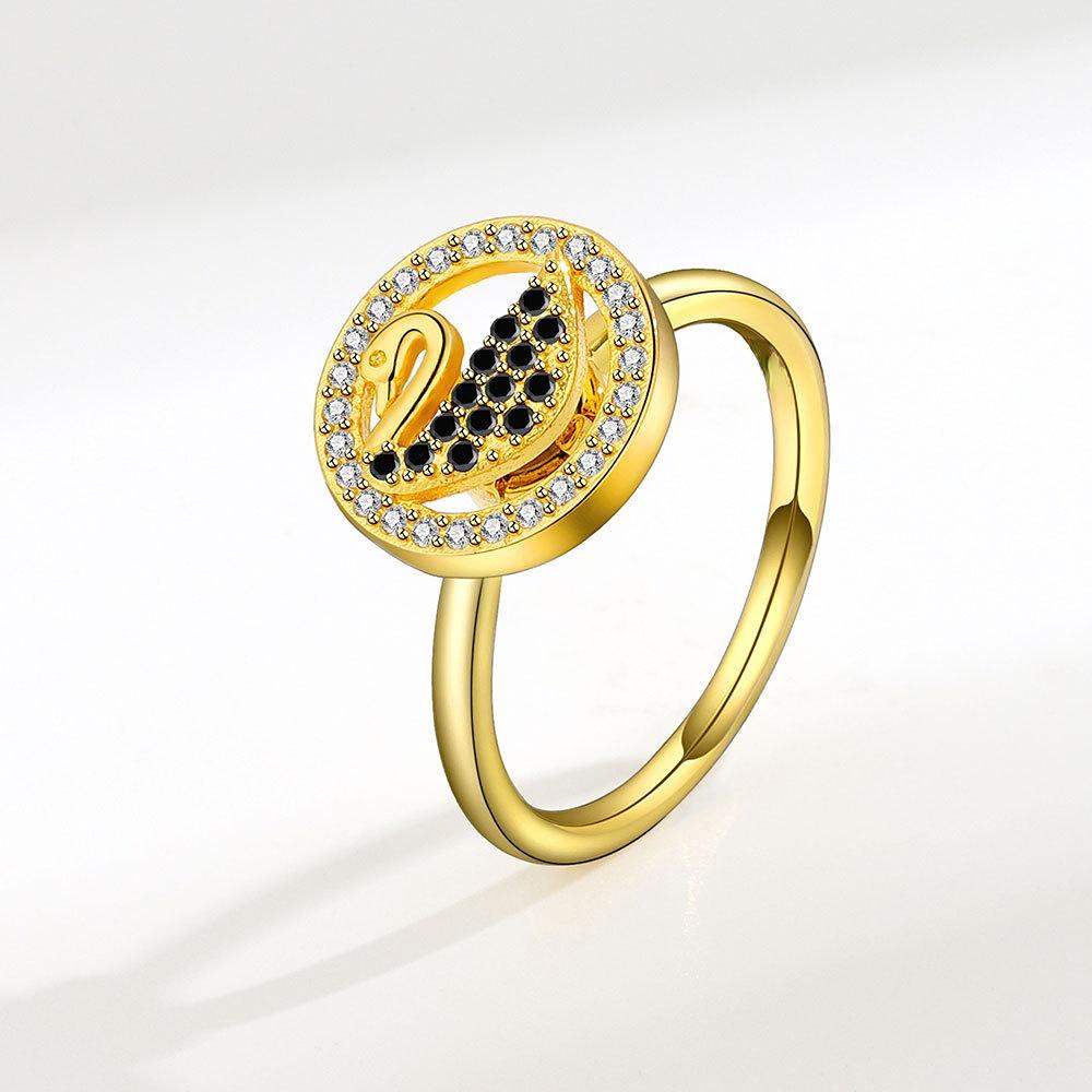 

Классическое кольцо Lindon из медного сплава с цирконием, женские ювелирные изделия, свадебный подарок для вечеринки золотой