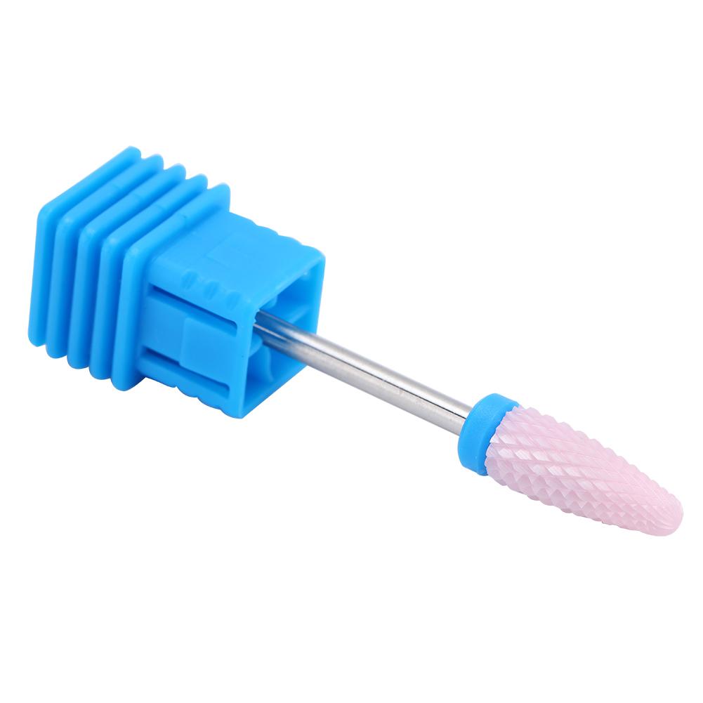 5 Types Ceramic Cylinder Shape Grinding Head Nail Drill Bit for Nail  Polishing Manicure Tools