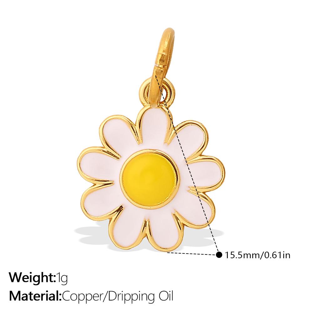 Cartoon Color Oil Drop Pendant Accessories Cute And Diverse Ice Cream Flower Diy Earrings Pendant