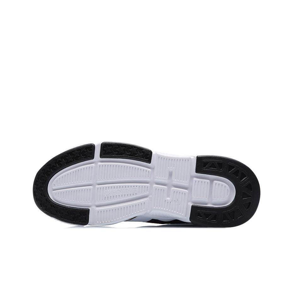 Li Ning 001 Non-Slip Wear-Resistant Low-Top Running Shoes Unisex sneaker White Black AGCR023-4