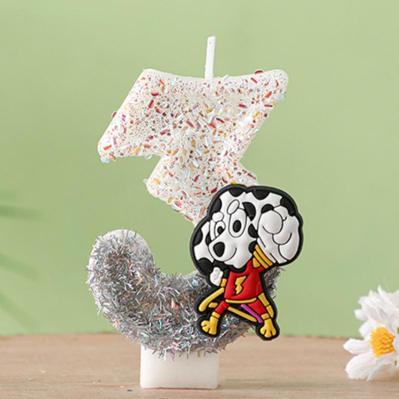 

Creative Bluey Series Digital Birthday Candles - Perfect for Kids Party Decorations