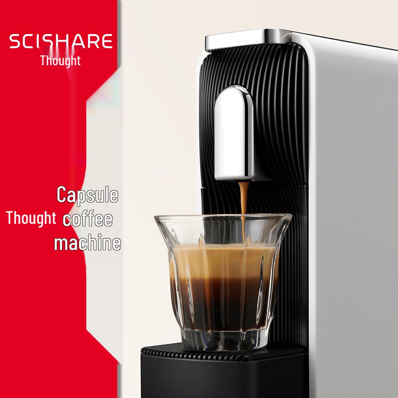 

Fully Automatic Capsule Coffee Machine - One-Button Espresso Maker for Home, Hotel, or Office Use