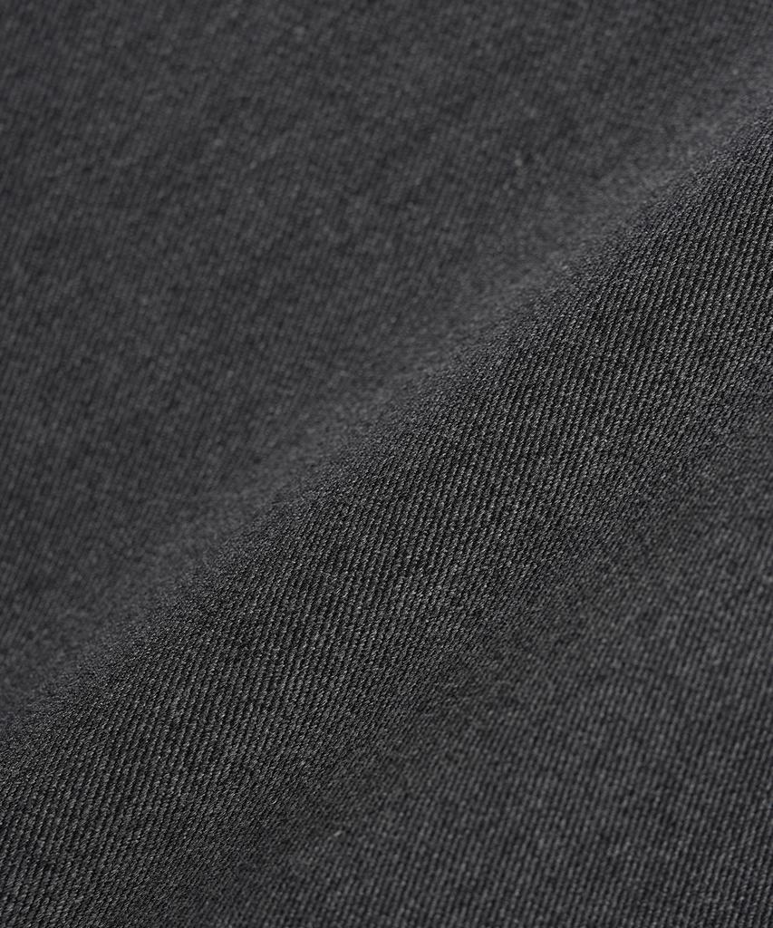 Canvas Pintuck Mini Skirt_Charcoal