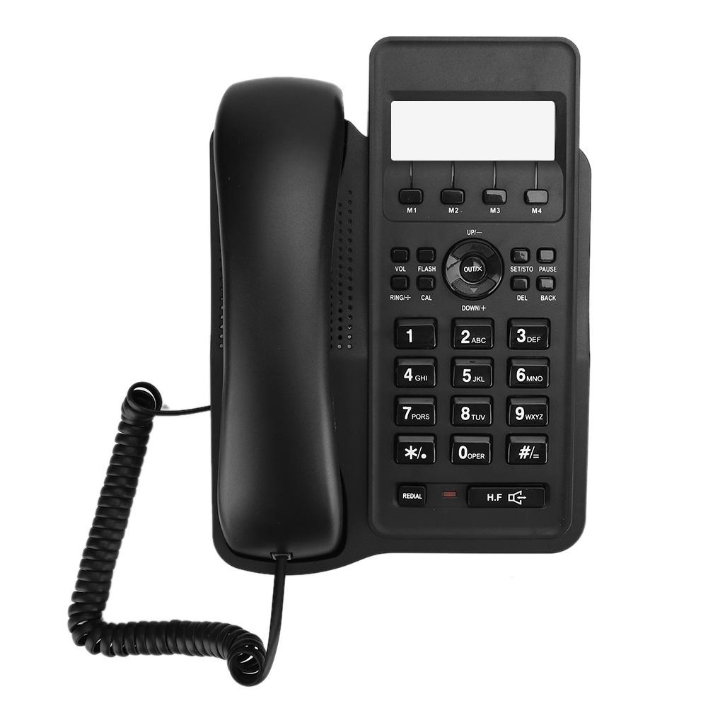 Kx T7712CID English Foreign Trade Landline Telephone (UK Telephone Line with Random Color)(Black )