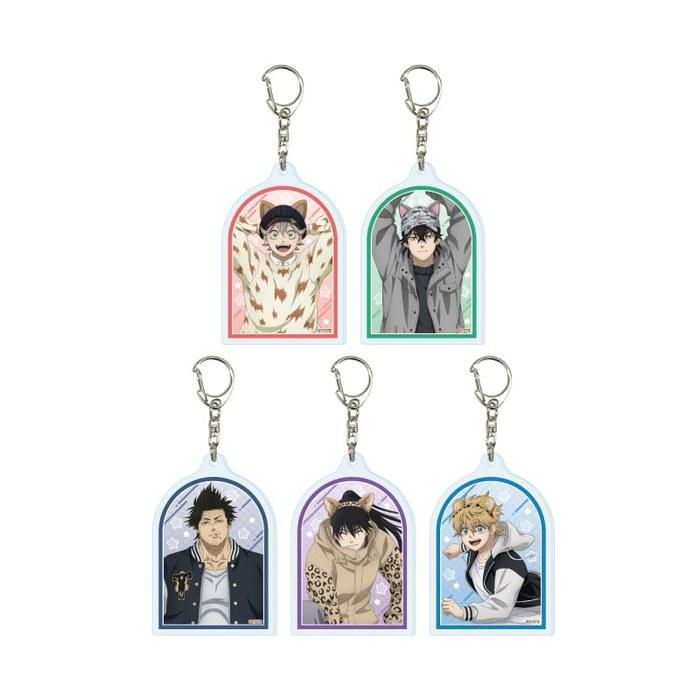 Black Clover 05 Kemomimi Cat Ear Ver. Acrylic Key Holder Complete Set of 5