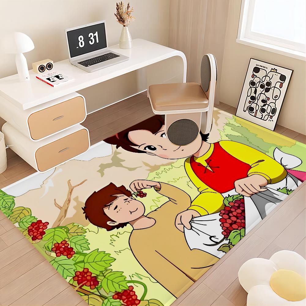 Heidi Cartoon Floor Mat Floor Mat INS Style Soft Bedroom Floor House Laundry Room Mat Anti-skid Household Carpets
