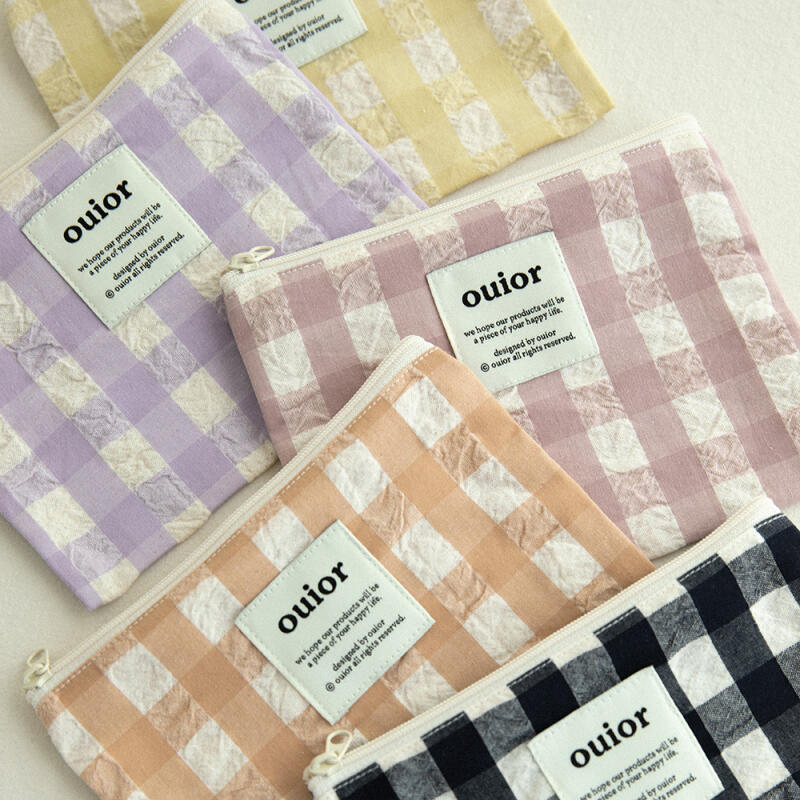 

Flat Pouch_Ripple Check M (Choose 1 of 5) lilacpink