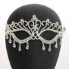 New European and American Style Mask Crown Ball Dinner Dress Accessories Bride Wedding Rhinestone Mask
