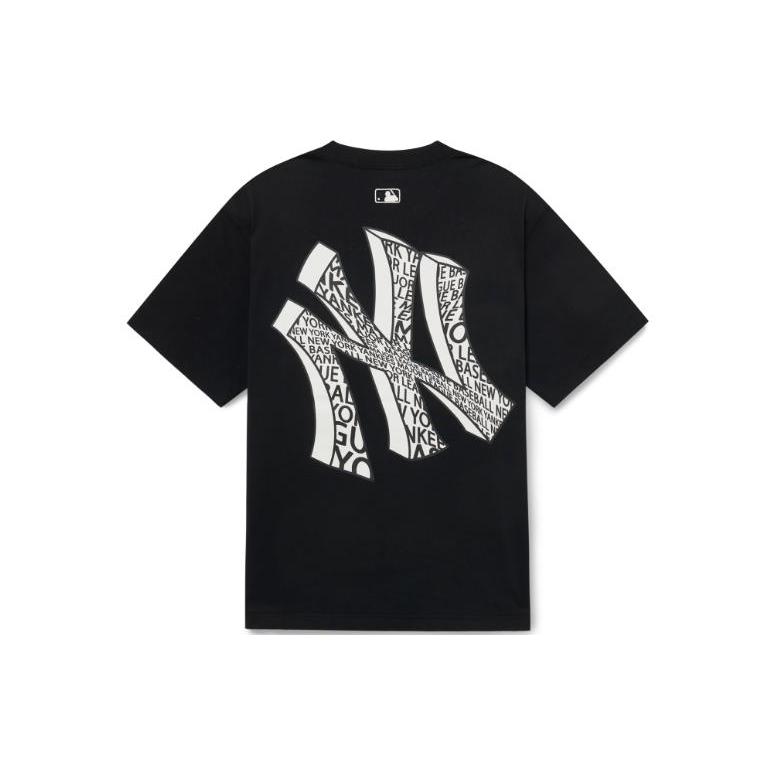 New MLB New York Yankees T Shirts Unisex Black 3ATSU2033-50BKS