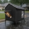 Folding Outdoor Cat Tent Warm Insulated Cat House Dog Sleeping Bed Pet Condos  All Seasons