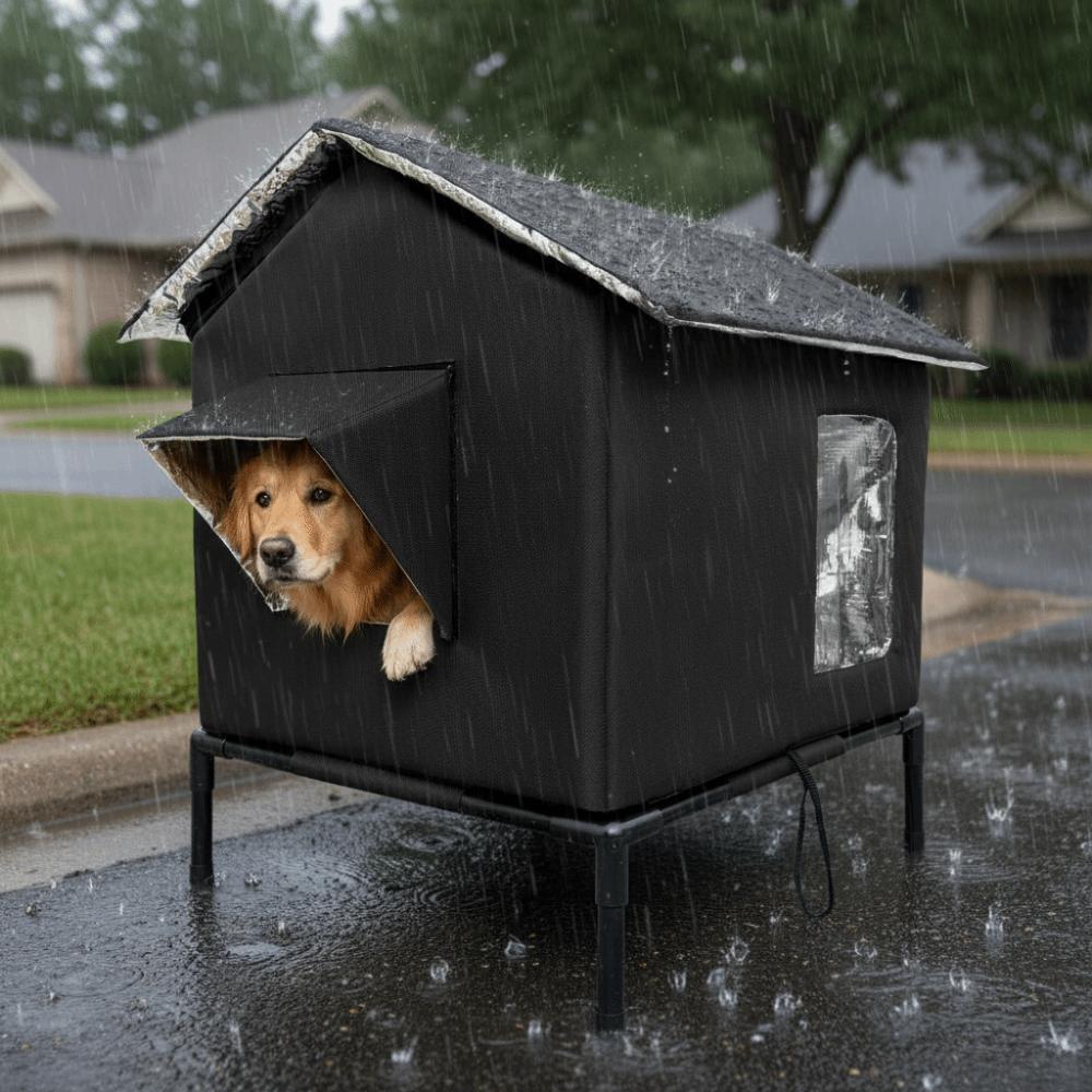 Folding Outdoor Cat Tent Warm Insulated Cat House Dog Sleeping Bed Pet Condos  All Seasons