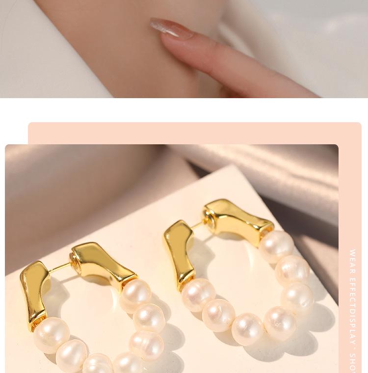 2023 Damen High-End Süßwasserperlen Ohrringe: Schlichte, luxuriöse, vielseitige Designer-Accessoires