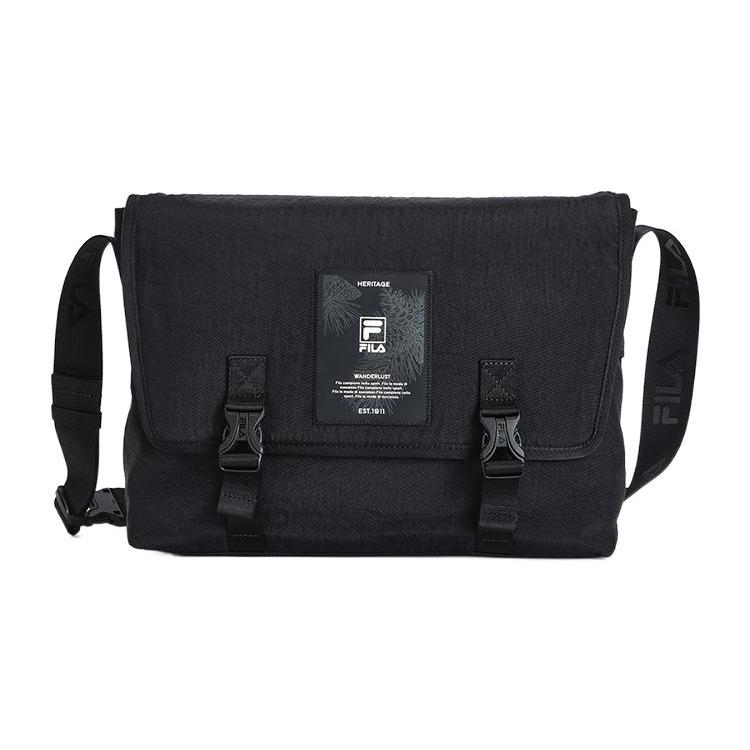 New FILA Fabric Crossbody Bag Shoulder Bag Men's Black F13M248101FBK