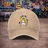 Freddy Mercury Cat Vintage Washed Baseball Cap Unisex Unisexs Duckbill Hat Fun Print Casual Gift Multiple Colors