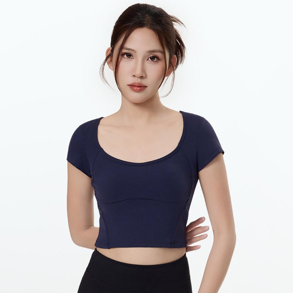 Women's Short Sleeve Yoga & Fitness Quick-Dry Slimming Top