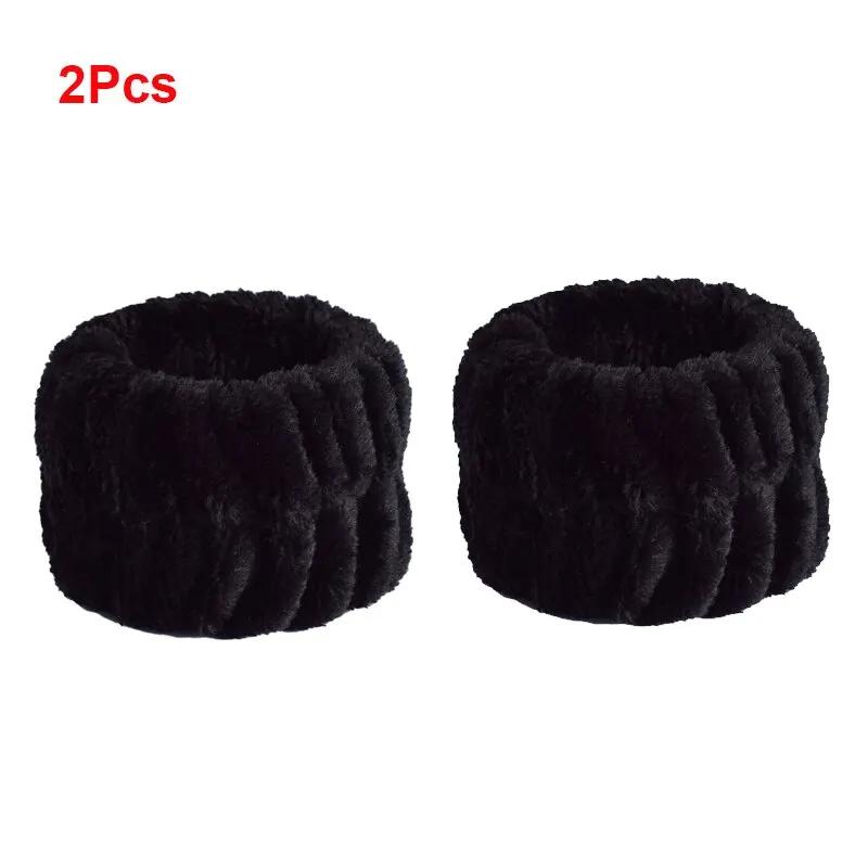 2 Reusable Face Washing Wristbands with Water Absorbing and Anti Moisture Bands, Soft Ultra-fine Fiber Towel Wristbands