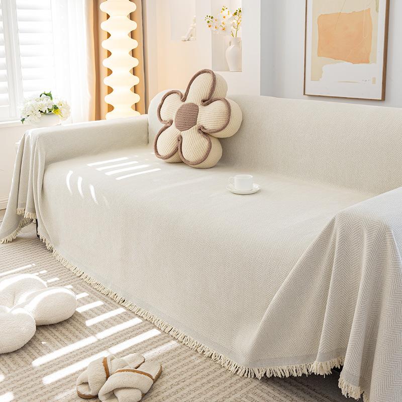 Chenille Sofa Towel Soft And Comfortable Air Conditioning Blanket Sofa Decorative Cover Four Seasons Universal Couch Cushion