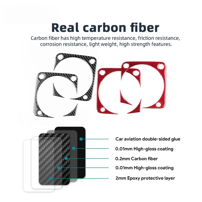 Real Soft Carbon Fiber Sticker For Suzuki Jimny 2019 2020 2021 2022 2023 2024 2025 LHD RHD Car Speedometer Frame Accessories.