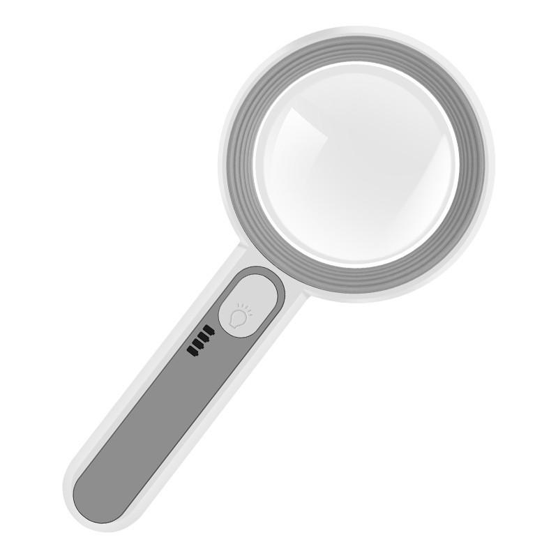 Rechargeable 80x LED Magnifying Glass: HD Magnifier for Reading, Electronics Repair & Jewelry Appraisal