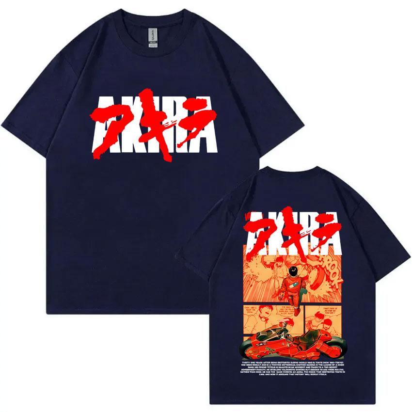 Japanese Science Fiction Cartoon Movie Anime Akira Shotaro Kaneda Graphic T Shirts Unisex Women Cotton Vintage Oversized T-shirts