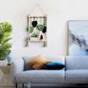 Macrame Wall Hanging Tapestry Woven Leaf Tassels Decoration Handmade Art for Home Apartments Nursery