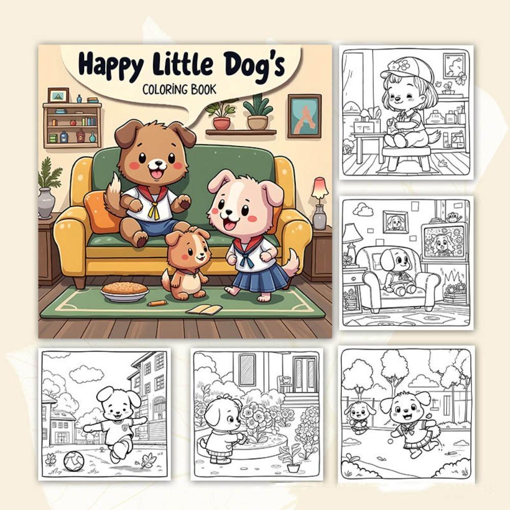 

24 листа 24 листа раскраска мультфильм Монтессори игрушка для рисования каракули книга живопись подарок A