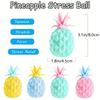 1pc Mini Pineapple Stress Ball, Random Color, Fruit Squeeze Dough Ball, Stress Relief, Calm Focus