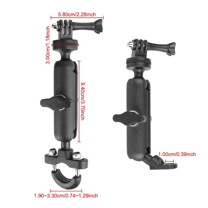 Bicycle Holder Bracket Anti-shock Motorcycle Camera Holder Bike Handlebar Mount For Action Camera /Video Recorder 360 Rotating