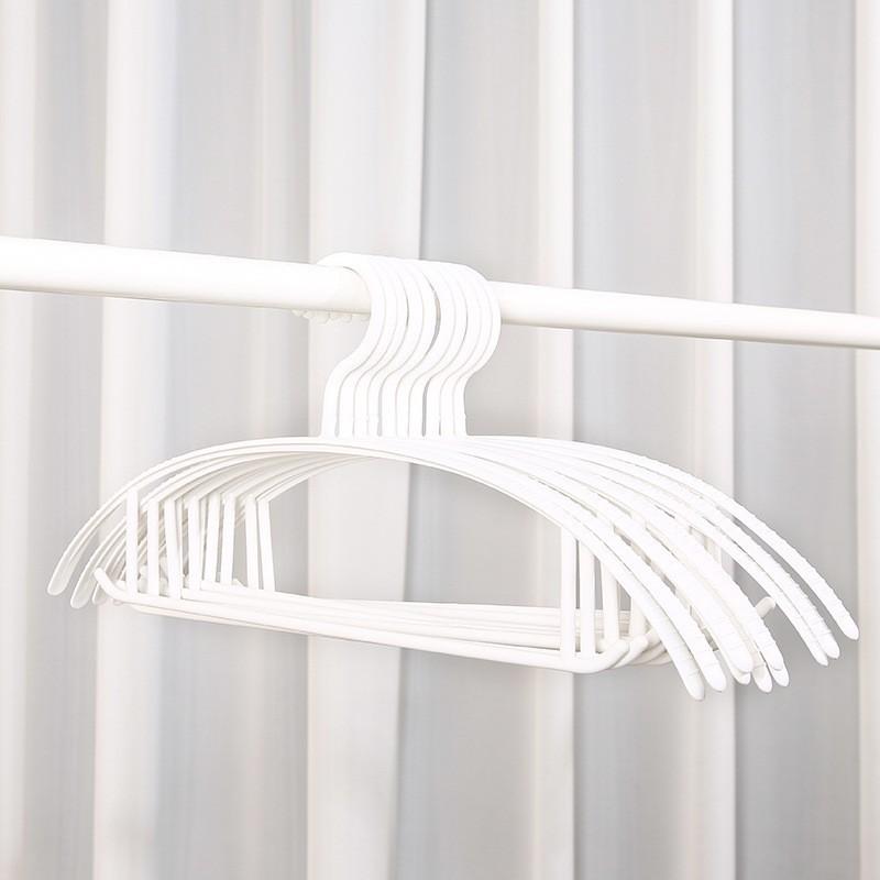 Household 10 Non-slip Plastic Adult Bedroom Indoor Balcony Wide Shoulder Clothes Shelf