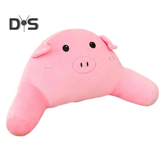 Throw Pillow Cartoon Animal Shape Elastic Fully Filling Plush Stuff Toy Sofa Bed Couch Decoration Office Nap Pillow Chair Waist Protector Car Seat