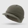 2026 Winter Knitted Hats Unisex Short-brimmed Fashion Hip Hop Style Peaked Caps Knitting Solid Color Thicken Warm Beanies Caps