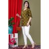 Women Casual Regular Sleeves Printed Top Kurta Indian Pakistani Top Tunic Dress VF-1899
