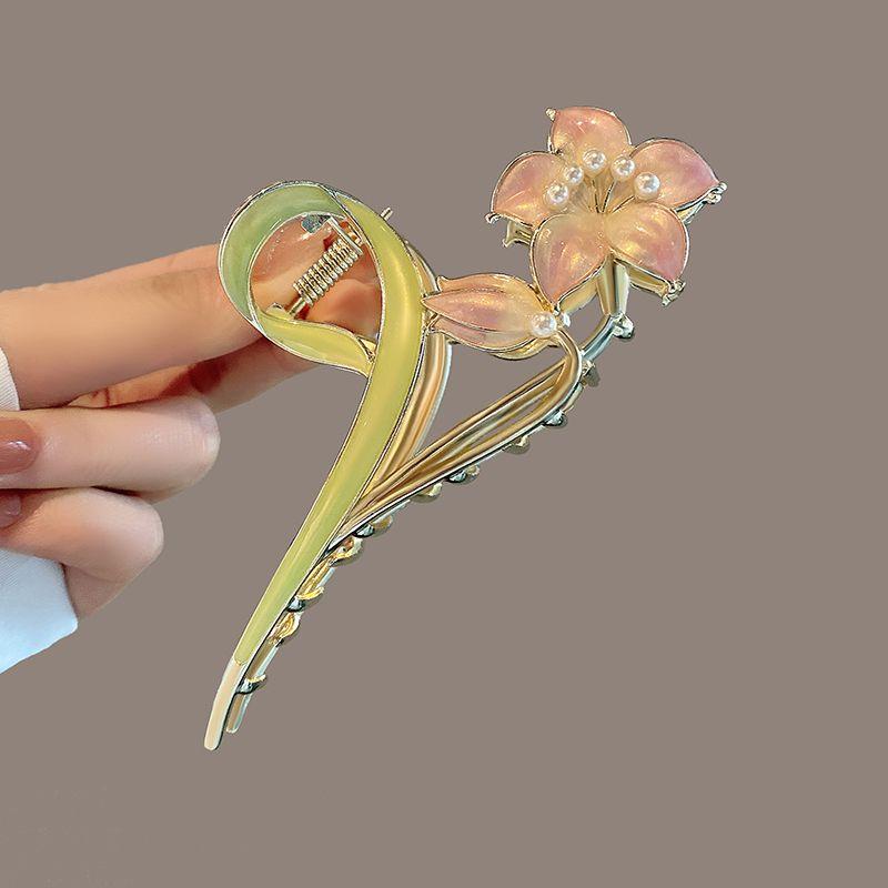 

Зажим для захвата гардении Женский отдел Мори Бессмертная красота Шпилька на затылке Шпилька для волос Супер фея Зажим в форме акулы Зажим для захвата волос Головной убор фиолетовый