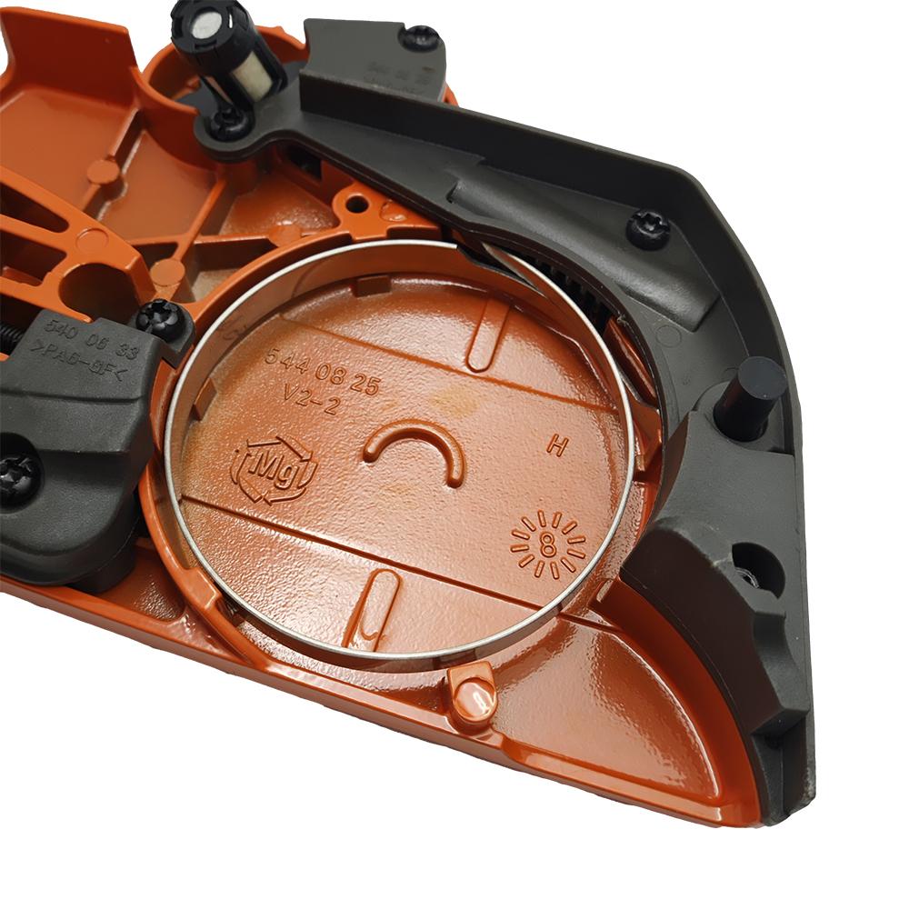 Clutch Side Sprocket Cover with Chain Brake Assembly For Husqvarna 445 450 Chainsaw Replacement Parts OEM 544097901 544097902