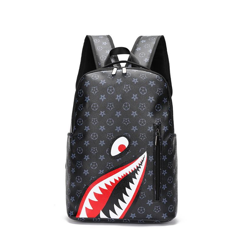 bape shark backpack leather A BATHING APE® Mini Bag offering comfortable wear and freedom for storing essential items MCM MMK9AMB01CO001 BAPE Collaboration Shark